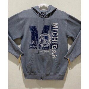 EUC Salt Creek Great Lakes Michigan Full Zip Hoodie Size S Long Sleeve Blend